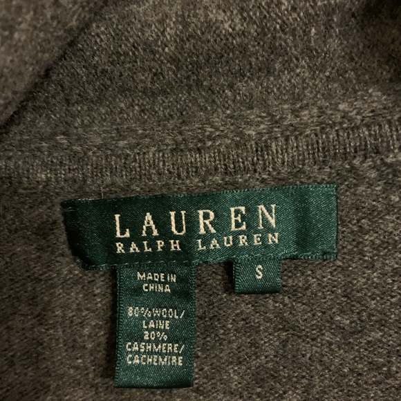 Wool/Cashmere long cardigan with scarf- Ralph Lauren - Picture 2 of 6